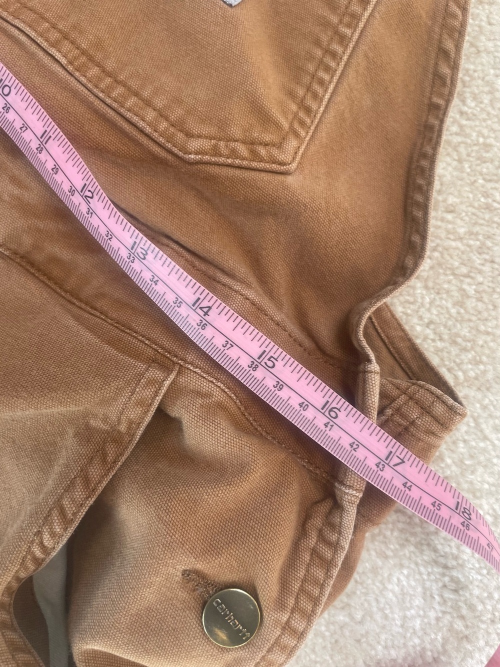 CARHARRT Ashland Bib Overalls OR6001 Brown S 4-6 - Picture 16 of 16